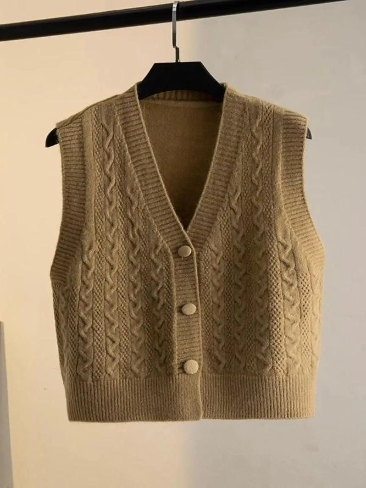 Spring and Autumn Bag Buckle Purple Vest Simple Women Outdoor Shirt Western Sle Short Knitted Outerwear Cardigan Waist...