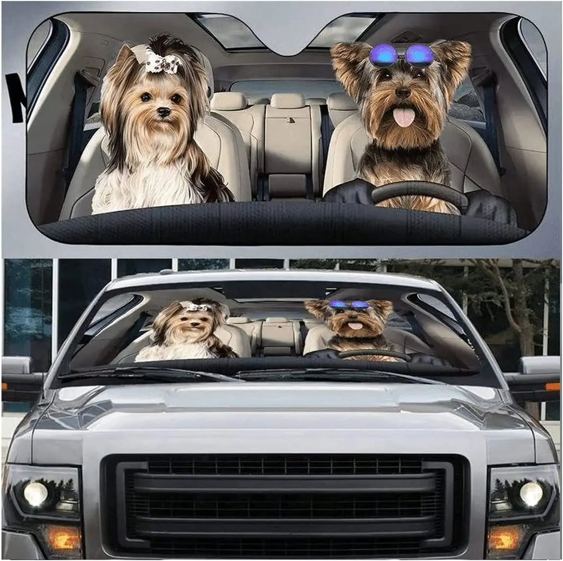 Рисунок 5 - Автомобильный солнцезащитный козырек Yorkie Terrier