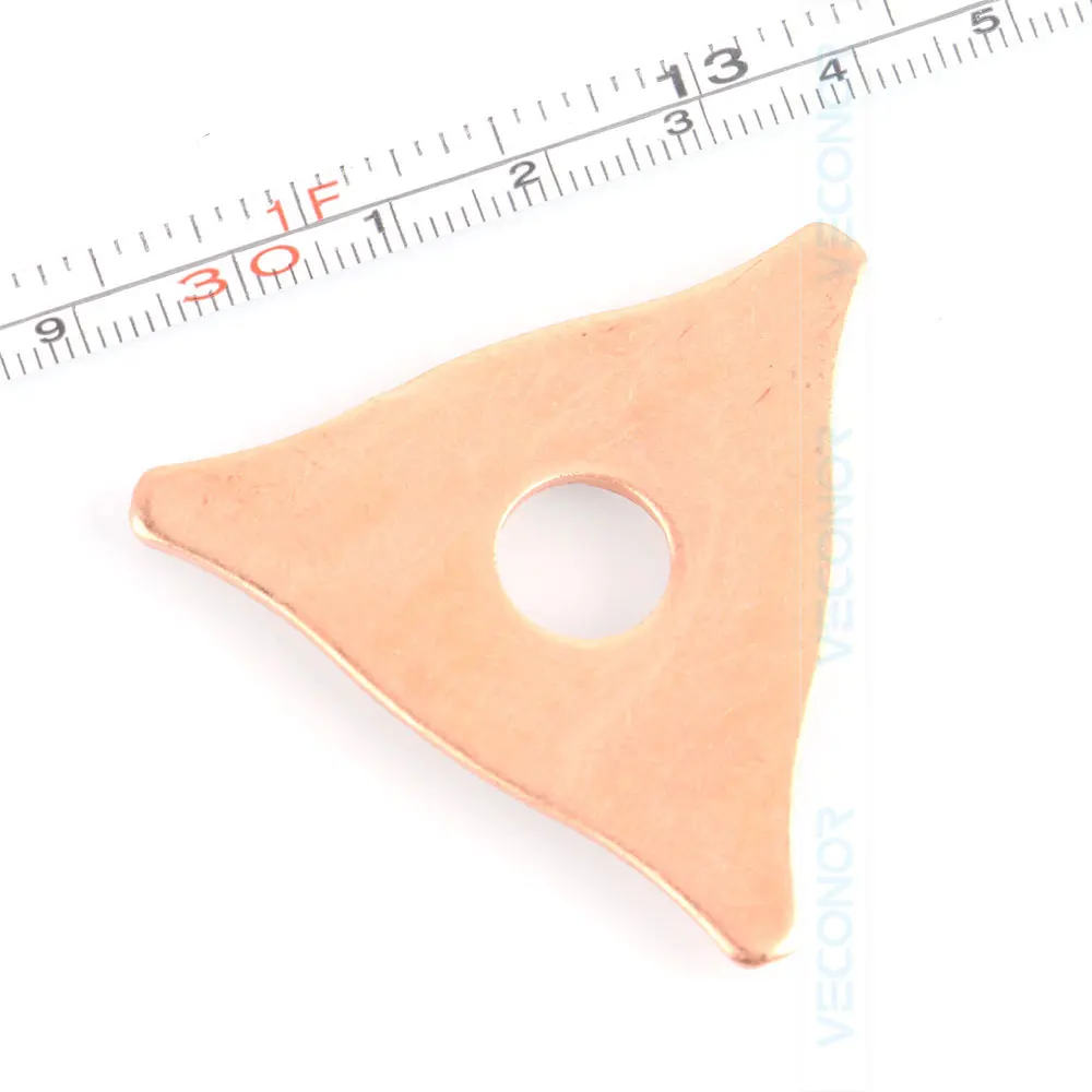 Фото 100pcs pack dent pulling triangle washer for spot welder panel pulling star washer spot welding machine consumables №3