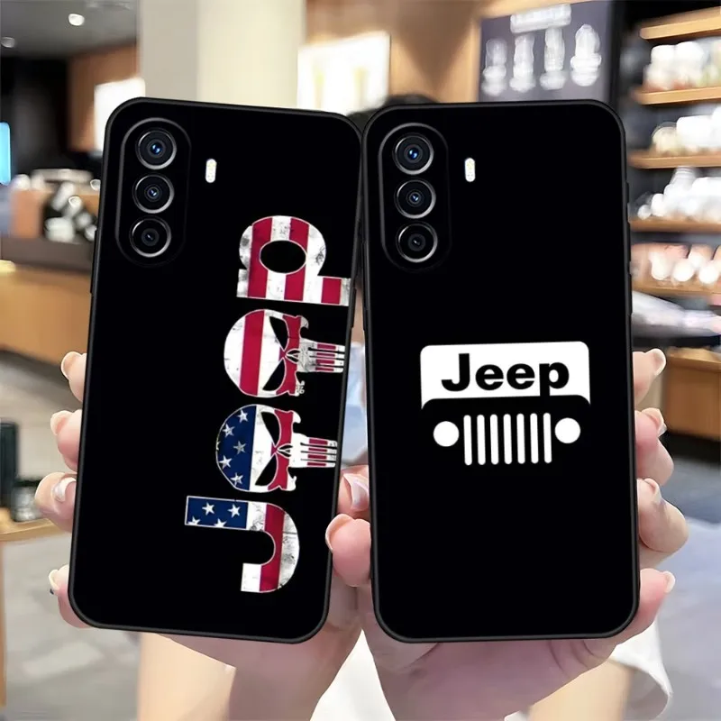 

Камуфляжный чехол для телефона с логотипом спортивного автомобиля Jeep, дизайн для Huawei P30 Lite P50 P40 P10 P20 Mate 40 Pro Plus Psmart Z 6 7 9, чехлы