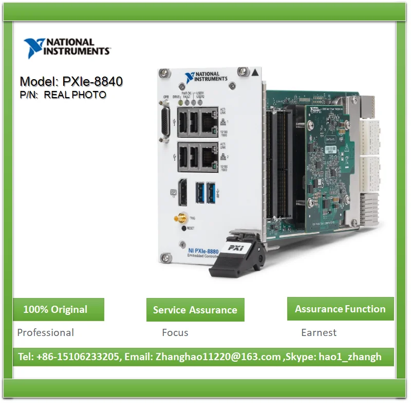 

NI PXIe-8840 PXI Embedded Controller w/ ExpressCard Slot