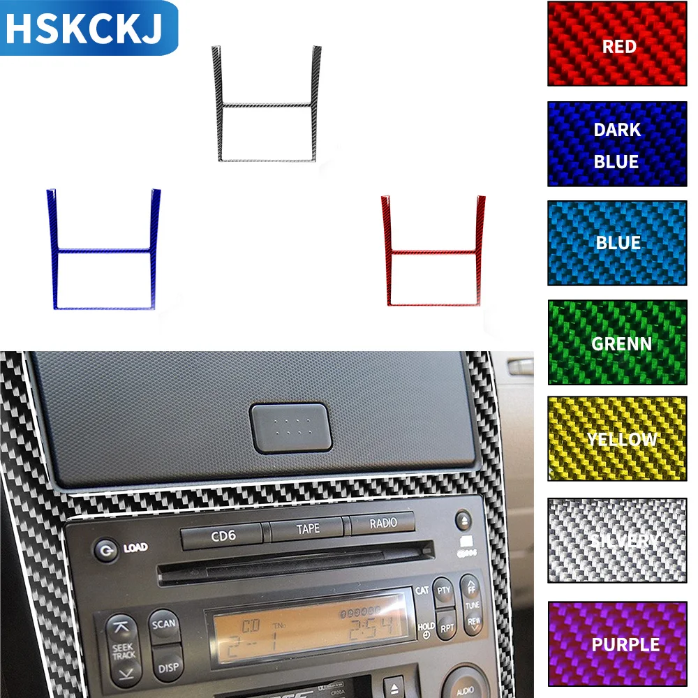 

For Nissan 350Z Z33 2003 2004 2005 2006 2007 2008 2009 Carbon Fiber Sticker Navigation Air CD Panel Surround Car Accessories