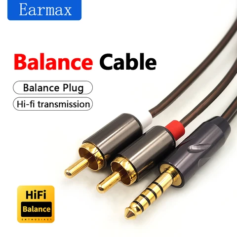 Earplay Монокристаллический медный аудиокабель RCA 2,5 мм / 4,4 мм