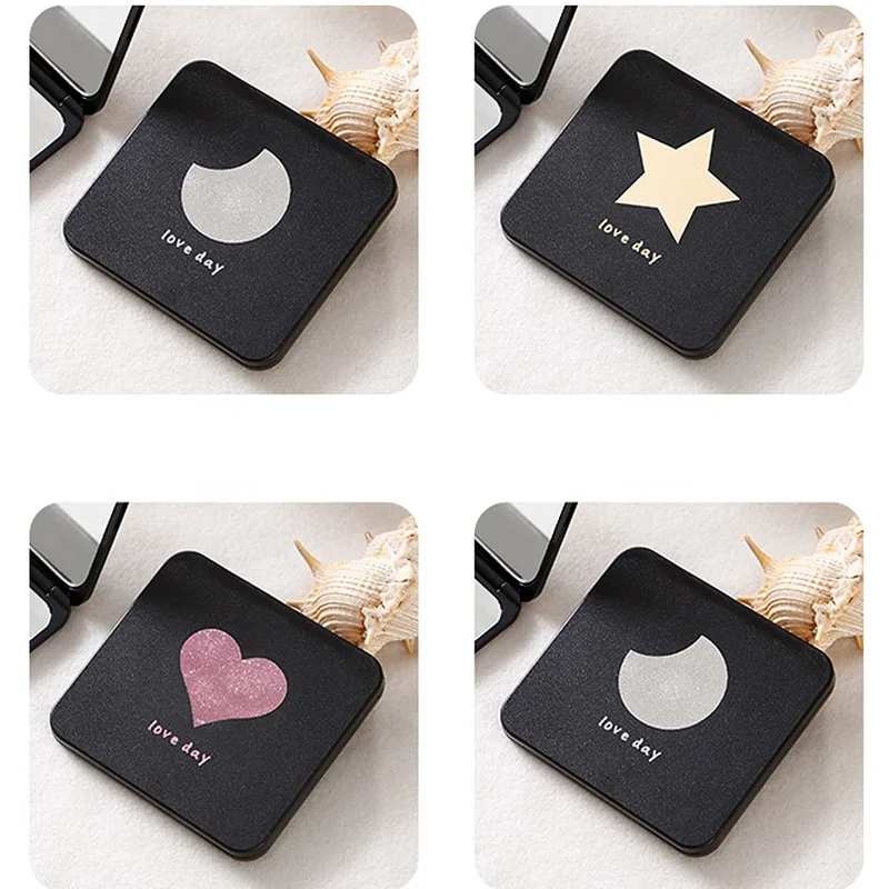 Складное зеркало для макияжа мини квадратное портативные ручные зеркала