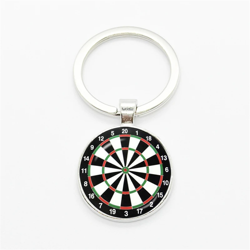 

Брелок для ключей с подвеской из выпуклого стекла