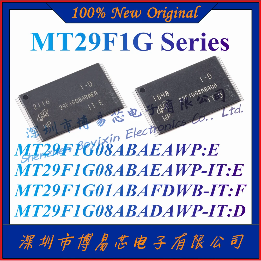 NEW MT29F1G08ABAEAWP:E MT29F1G08ABAEAWP-IT:E MT29F1G01ABAFDWB-IT:F MT29F1G08ABADAWP-IT:D 。1Gb NAND flash memory chip