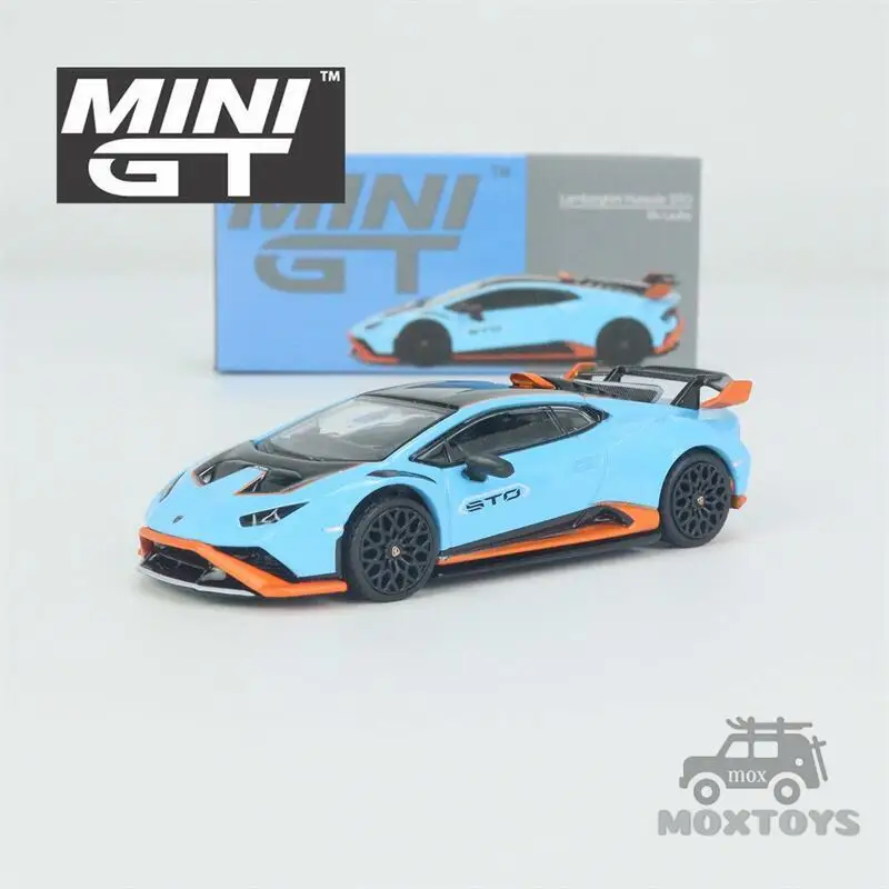 

Мини GT 1:64 Huracan STO Blue Laufey литая модель автомобиля