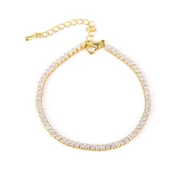 new pulseira mujer moda clear crystal gold tennis bracelets bangles for women crystal adjustable bracelet jewelry gift