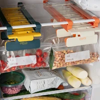 refrigerator fresh keeping organizer snack packaging bag storage rack telescopic portable hanger retractable storage rack set