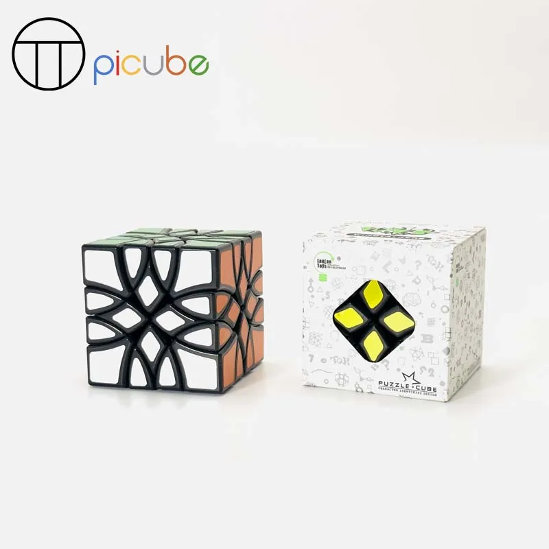 

[Picube] LanLan Mosaic Magic Cube Strange Shape Irregular Cubo Magico Professional Neo Speed Puzzle Antistress Educational Toys