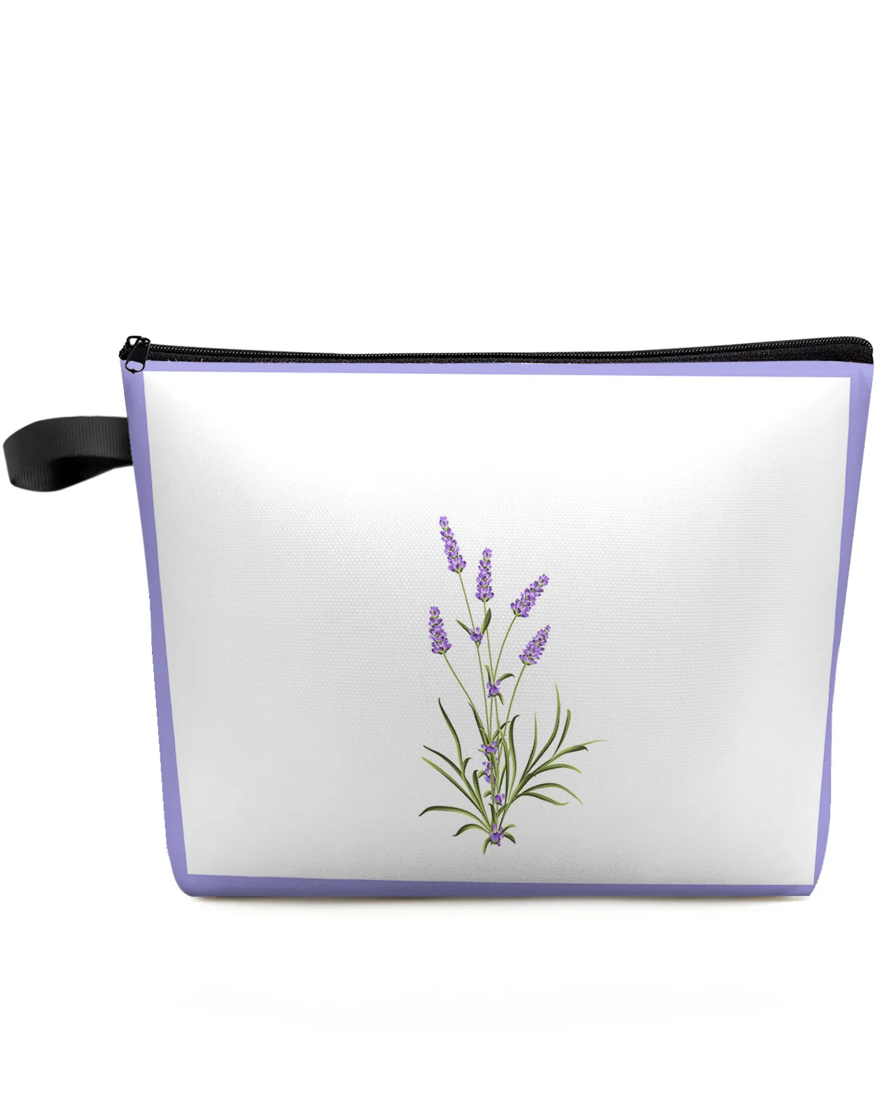 

Purple Flower Lavender Romance Makeup Bag Pouch Travel Essentials Lady Women Cosmetic Bags Toilet Organizer Storage Pencil Case
