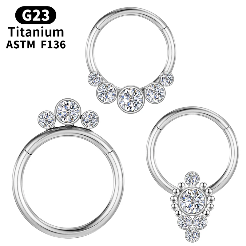 

Кольцо для носа пикантное кольцо G23 перегородка пирсинг кликер серьги титановые бриллианты ушные манжеты промышленная ушной хрящ ювелирны...