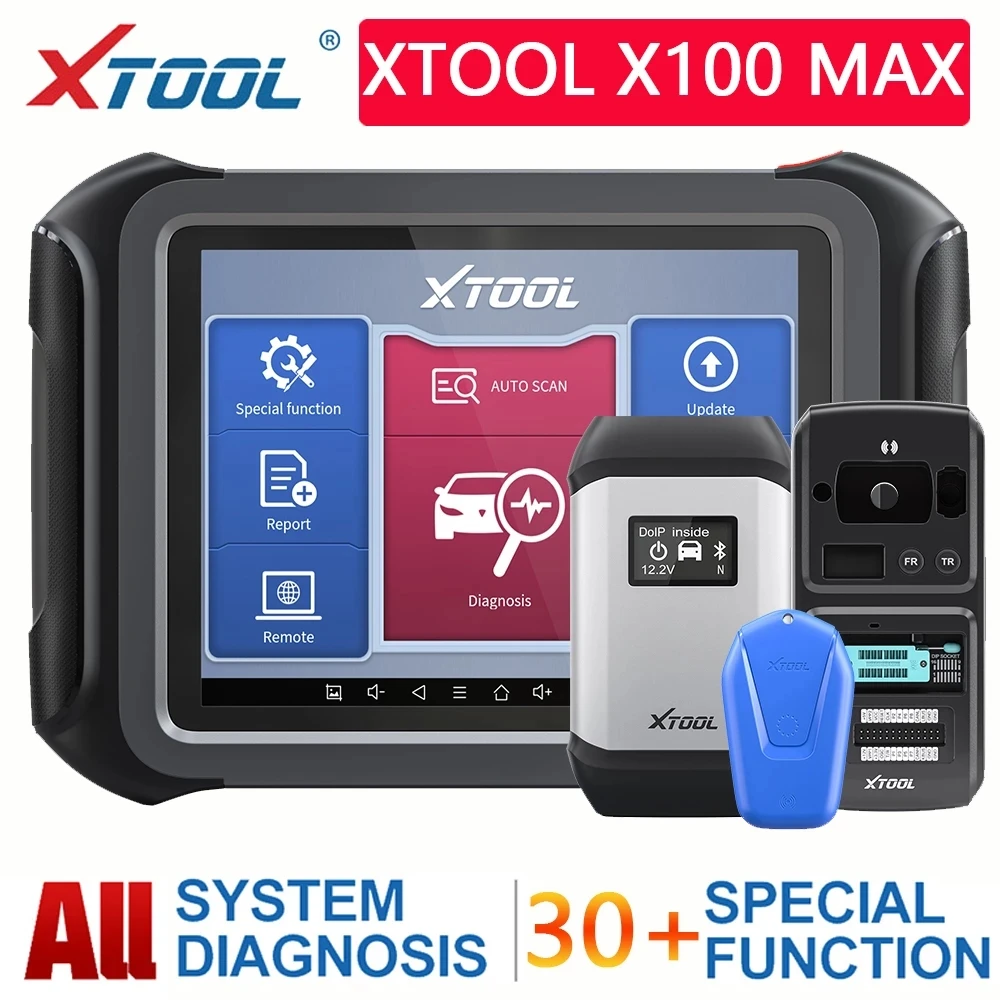 

Диагностический инструмент XTOOL X100 MAX для всех систем OBD2 с более чем 30 специализированными функциональными программируемыми инструментами д...