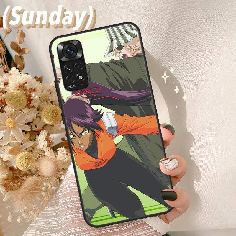 Чехол Shihouin Yoruichi Kisuke отбеливатель для Xiaomi Redmi Note 11 10 9 8 Pro 11S 10S 9S 8T K50 K40 Gaming 9T 9A 9C чехол