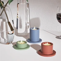 candle holder silicone concrete mold diy cement tealight candlestick mould handmade crafts