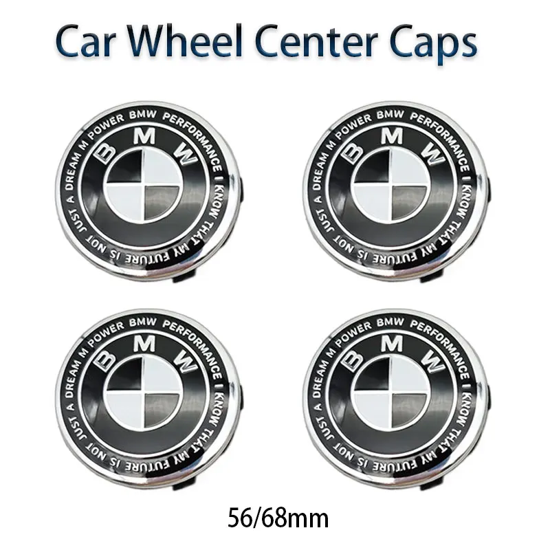 40 шт. 56/68 мм черно-белые автомобильные оригинальные колпаки центра колес значок