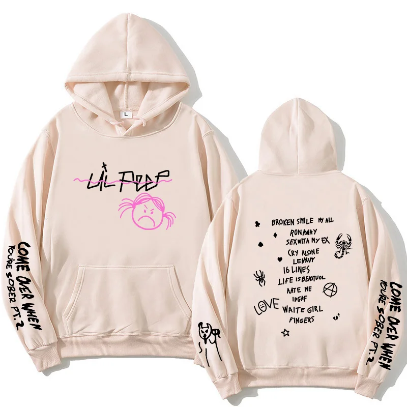 

2022Lil Peep Hoodies Love men Sweatshirts Hooded Pullover Hoody Men /Women sudaderas cry baby Hip hop Streetwear Fashion Hoodie