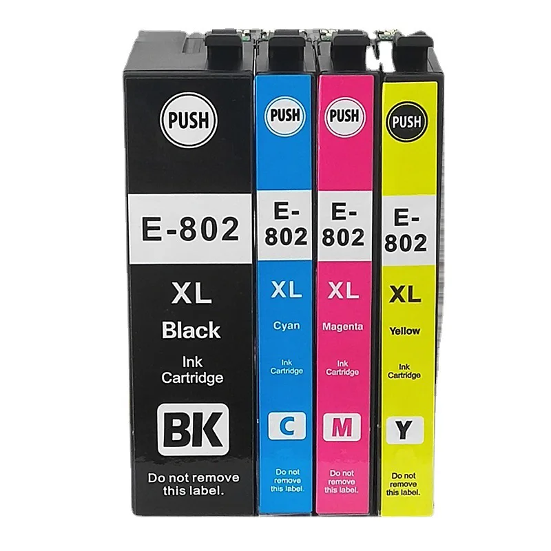 Compatible  Ink  Cartridge For Epson 802 802XL T802 WorkForce WF-4720 WF-4730 WF-4734 WF-4740 WF-4745 Printer