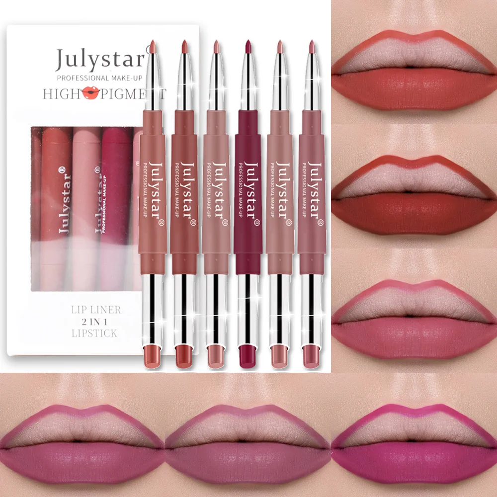 

16 Colors/Box Lipliner Pencil Lip Makeup Lipstick Pen Waterproof Lipliner Lady Charming Nude Velvet Lip Liner Cosmetic Maquiagem