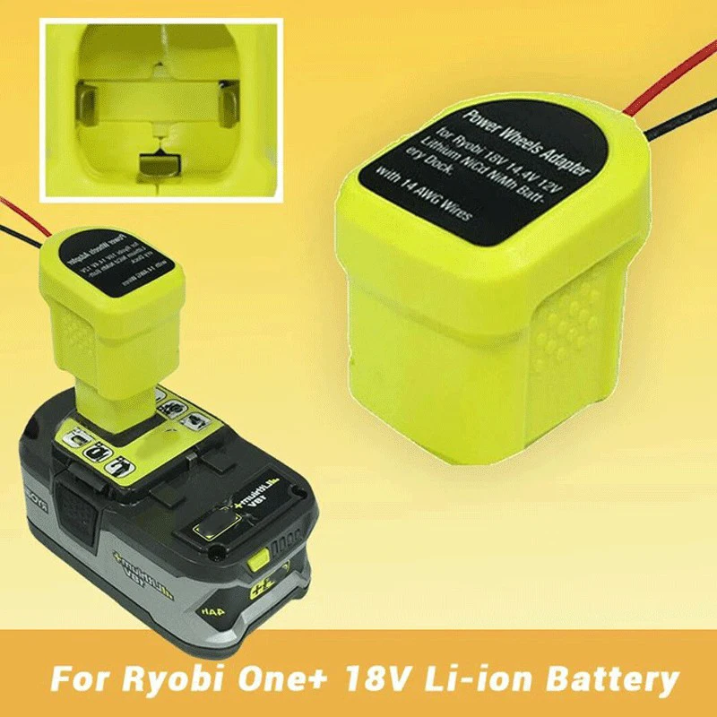 

Upgrade Ryobi One+ 18V Li-ion Battery Output Adapter DIY Power Wheels Converter Power Tools
