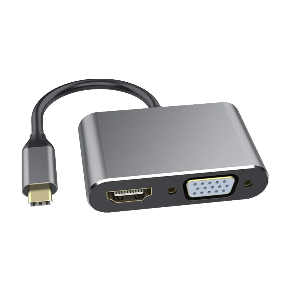 

1Pc Four-in-One Adapter Type-C Hub USB Converter Docking Station for Projector Phone