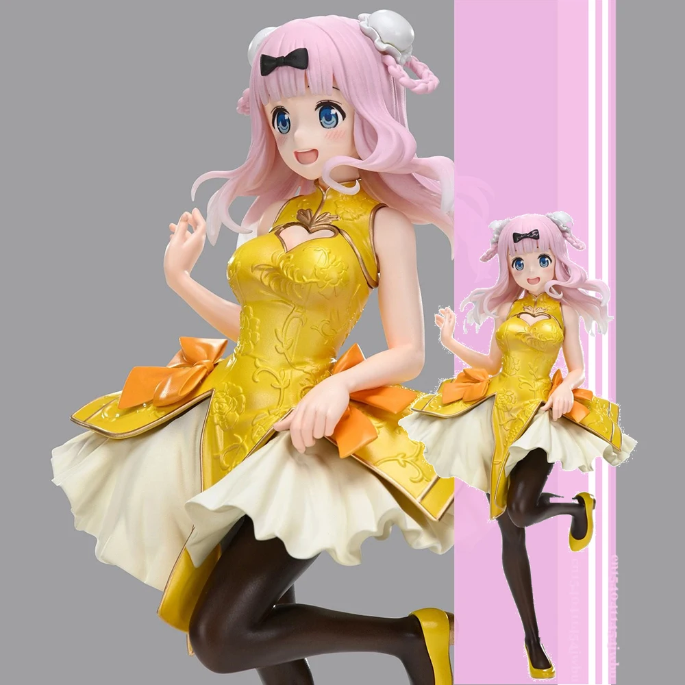 

100% оригинальная модель куклы аниме Taito Coreful фигурки аниме Кагуя-сама Love is War Fujiwara Chika китайское платье экшн-Фигурки игрушки