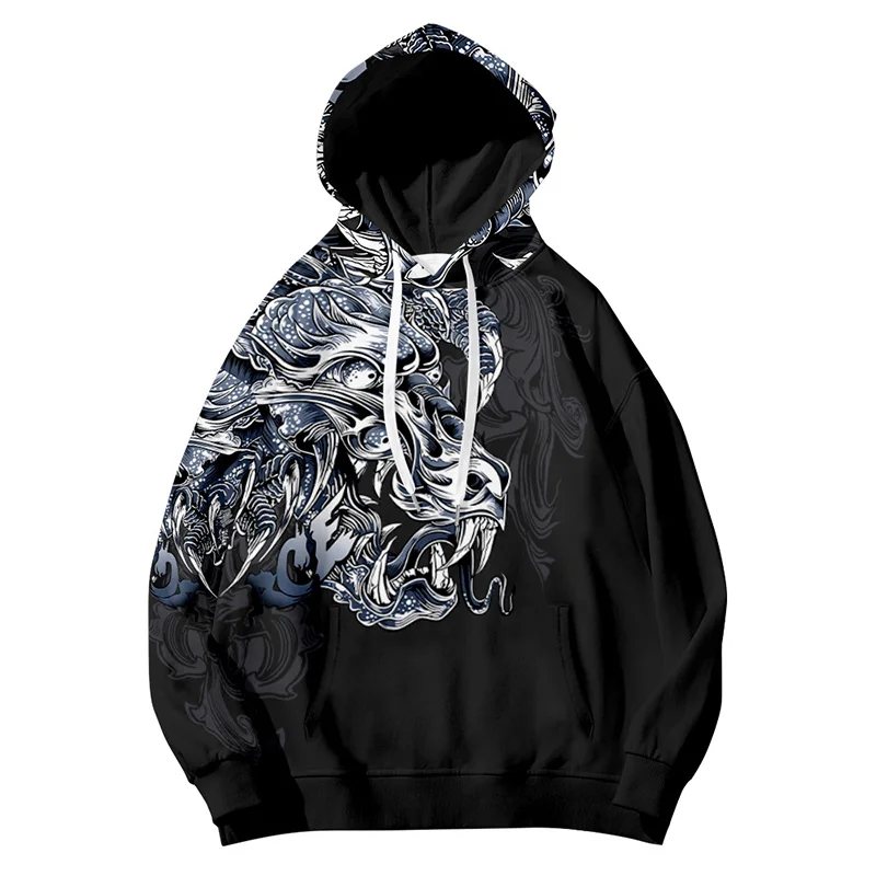 

Sudadera con capucha para hombre y mujer, ropa de manga larga con estampado de dinosaurio tiranosaurio de di All-match