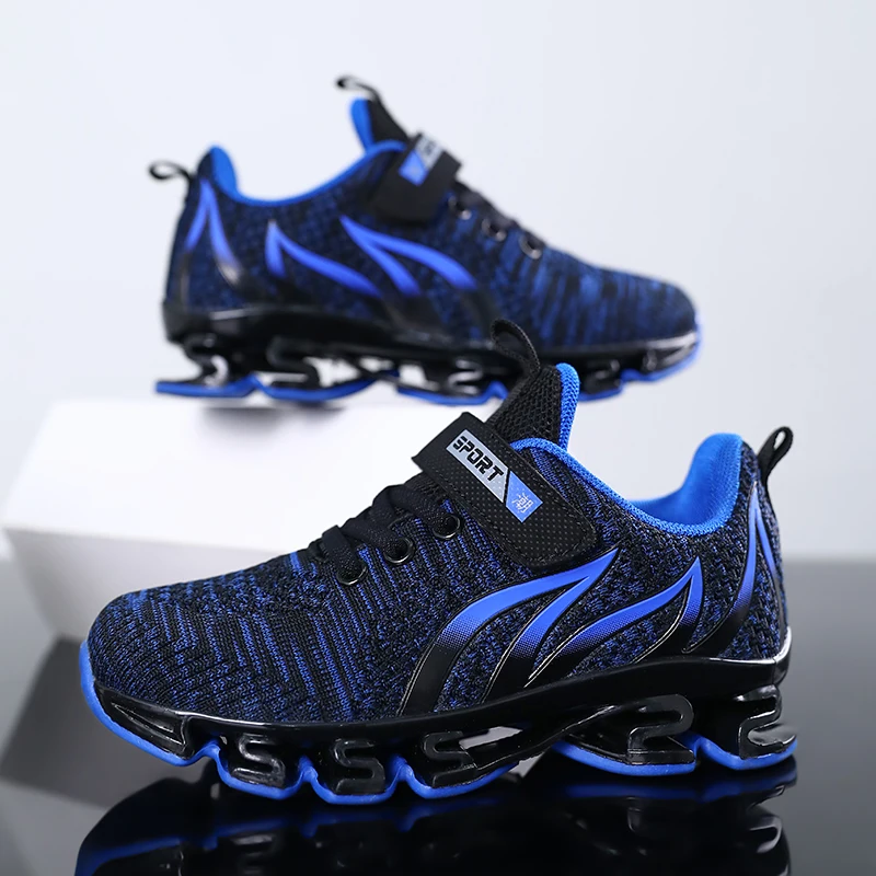 

Kids Shoes Boys Sneakers 2021 Fashion Shock Absorbing Sports Children Shoes Breathable Casual Tennis Boys Shoes 8-13 Years Old