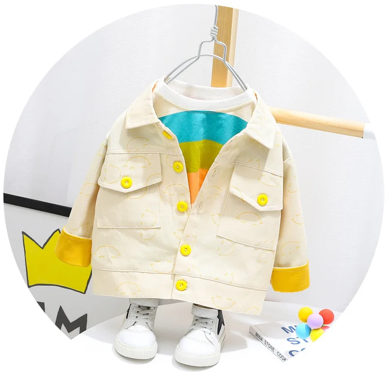 

Fashion Kids Clothing Spring Autumn Baby Clothes Girls Boys Cotton Casual Jacket Toddler Costume Infant CB0131