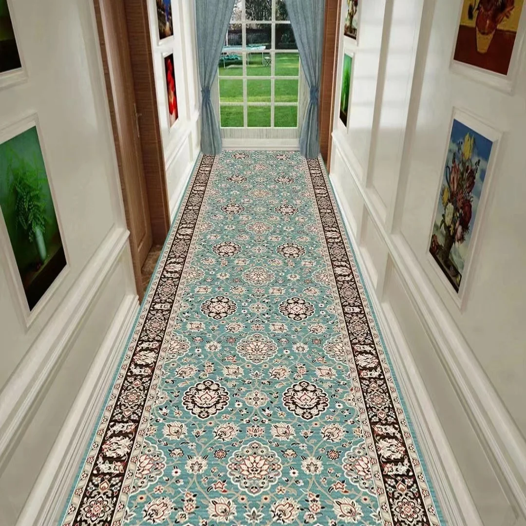 

National Style Red Corridor Hallway 3D Carpets Home Decor Living Room Area Rug Kids Room Floor Rug Kitchen Bedroom Mat Doormat