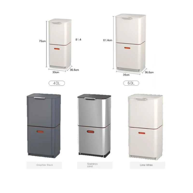 

Garbage Classification High-End Double-Layer Trash Can Large Capacity Anti-Odor