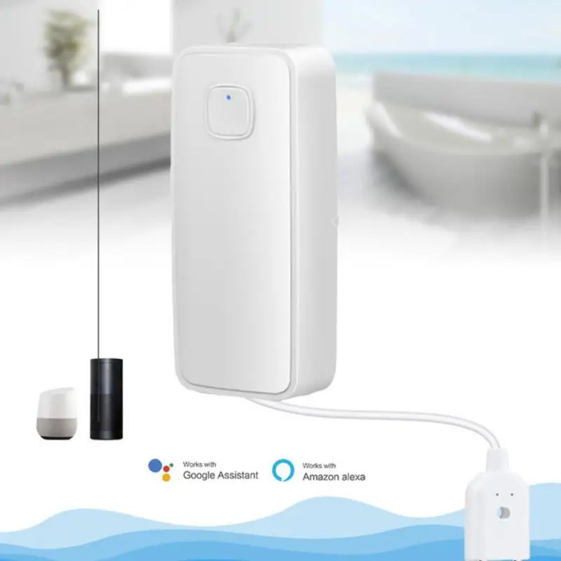 

Wifi Water Leakage Alarm Smart Home Water Immersion Detector Batteries Real Time Flooding Alarm For Kitchen Bathroom Tuya