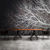nordic branches trees nature pattern wallpaper custom any size mural home interior decoration wall painting papel de parede 3d