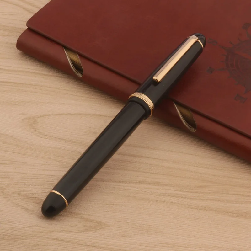 Фото JINHAO X350 авторучка для каллиграфического металлическая ручка, Золотой EF F Nib Business Office школьные письменные принадлежности чернильные ручки №2