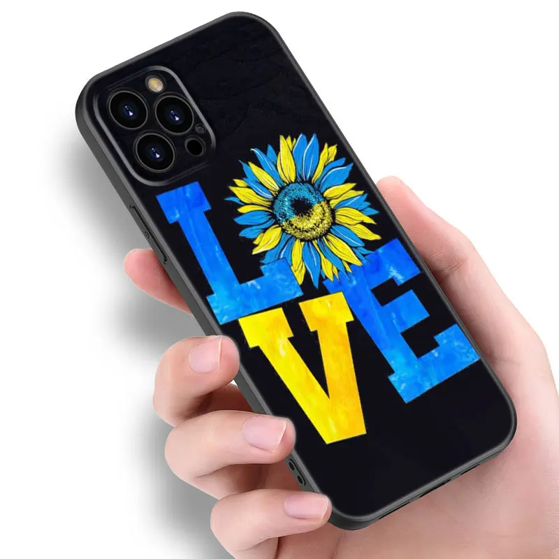 Чехол для телефона с украинским флагом Apple iPhone 12 13 Mini 11 14 15 Pro XS Max 7 8 Plus X XR SE 2020 2022