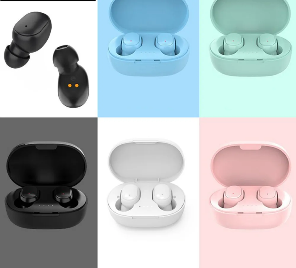 

A6s TWS Bass Headset Wireless Headphone Earphones Sports Mini Stereo in-Ear for xiaomi huawei iphone Bluetooth phone Earpieces