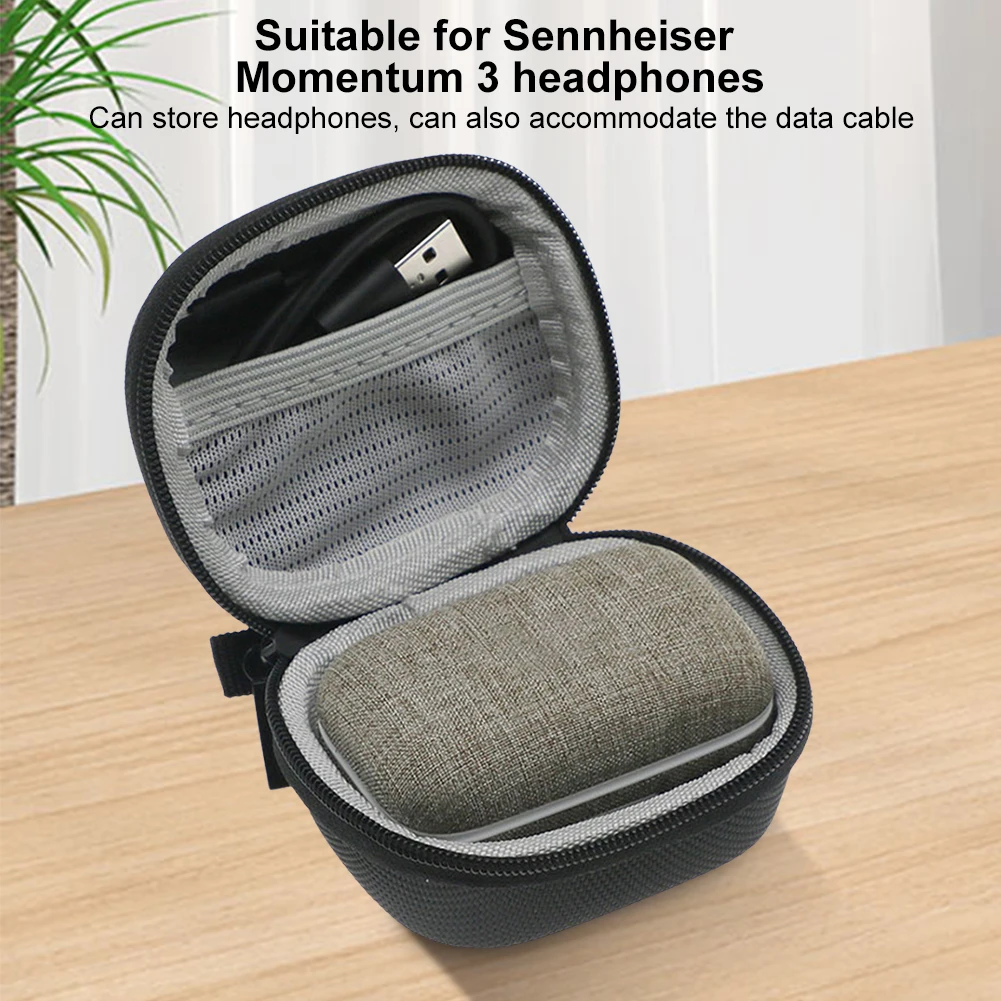 Дорожный чехол противоударный портативный ящик для хранения наушников Sennheiser