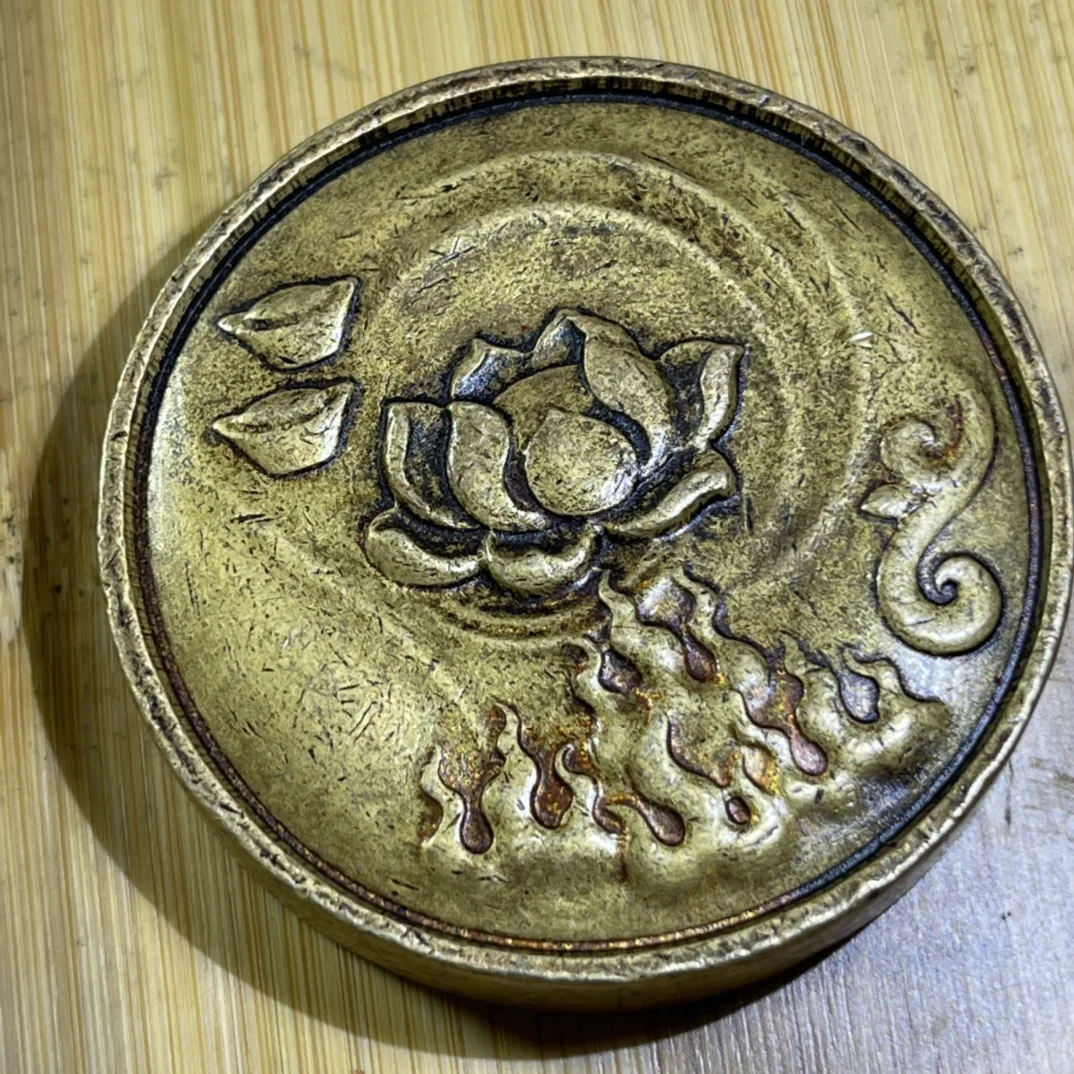 LAOJUNLU тиснение удача с твердой меди пресс-папье Китайский традиционный стиль антиквариат Изобразительное искусство подарки поделки