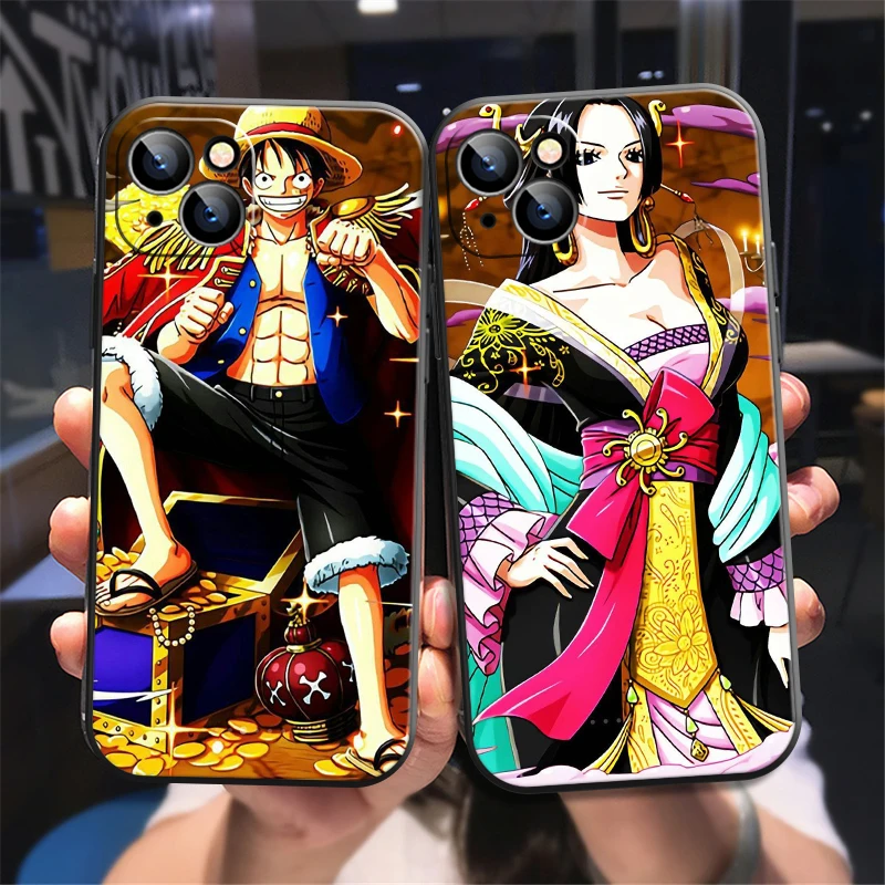 

One Piece Anime Phone Case For iPhone 13 12 11 Pro 12 13 Mini X XR XS Max SE 6 6s 7 8 Plus Back Silicone Cover Coque