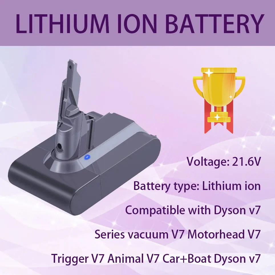 

Модернизированная версия подходит для беспроводного пылесоса Dyson V7 animal V7 car + boat V7 absolute V7 HEPA