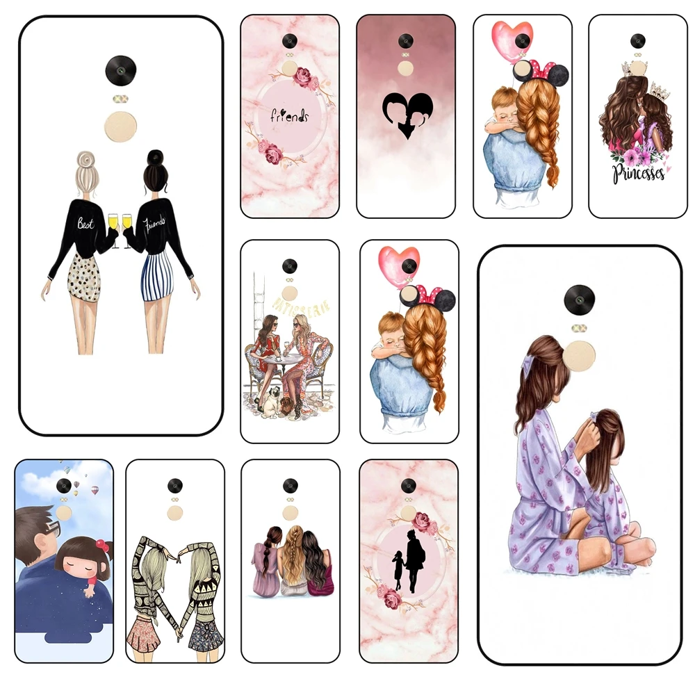 Для Xiaomi Redmi Note 4X мужской защитный чехол для телефона черный корпус трендовый 3D