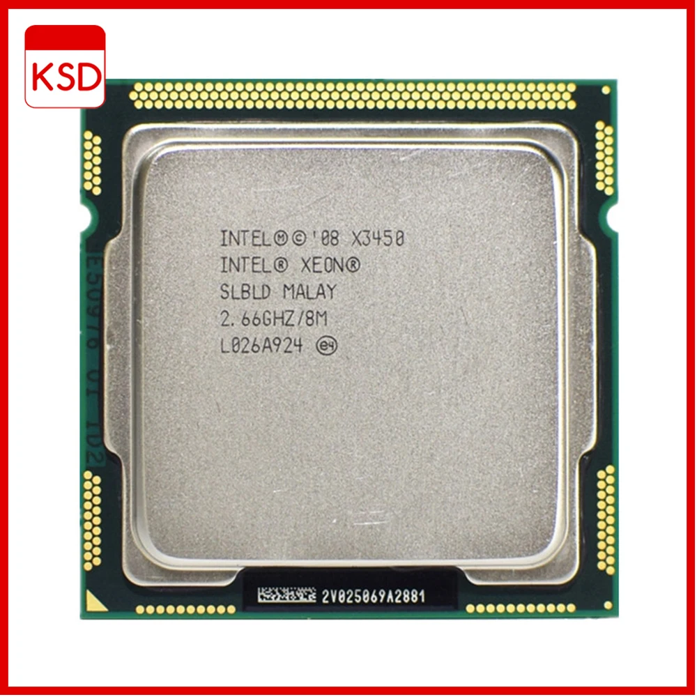 

Intel Xeon X3450 2.667 GHz Quad-Core Eight-Thread 95W CPU Processor 8M 95W LGA 1156
