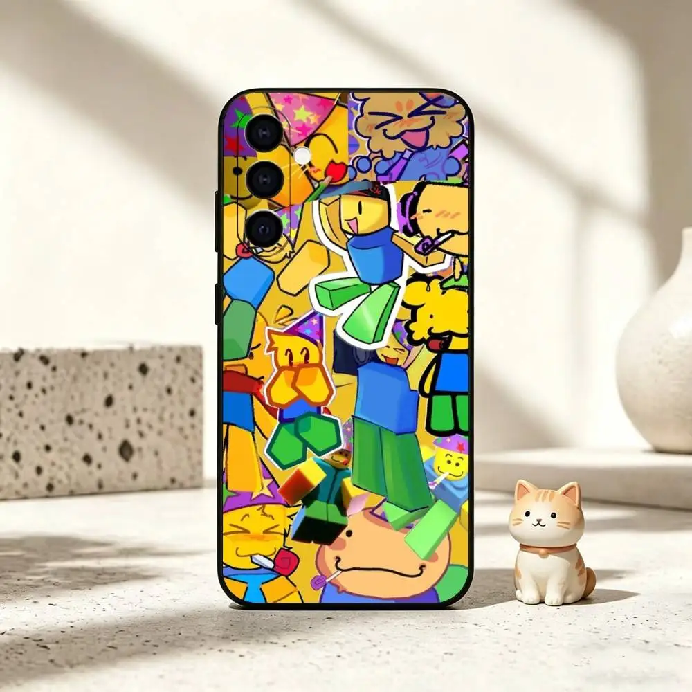 Фото Знаменитый чехол для телефона G-Game R-Roblox для Samsung Galaxy A73, A72, A71, A70, A53, A52, A51 и других моделей, мягкий черный чехол №3