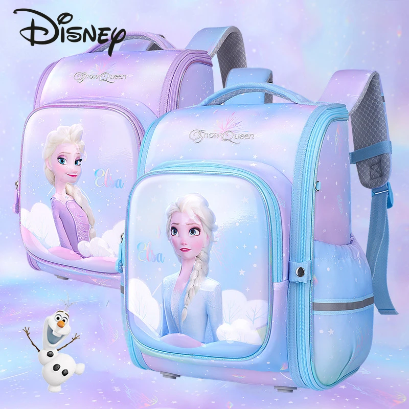 Disney New Girls' Backpack Fashion High Quality Large Capacity Student Backpack Small Fresh Versatile Children's School Backpack