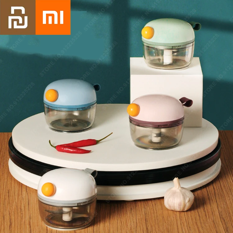 Фото Прибор для чистки пищевых добавок Xiaomi бытовой измельчитель чеснока с магнитной