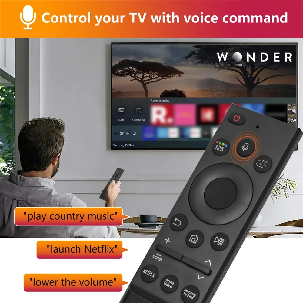 Сменный голосовой пульт дистанционного управления для Samsung Smart TV QLED Series N43LS03AAFXZA