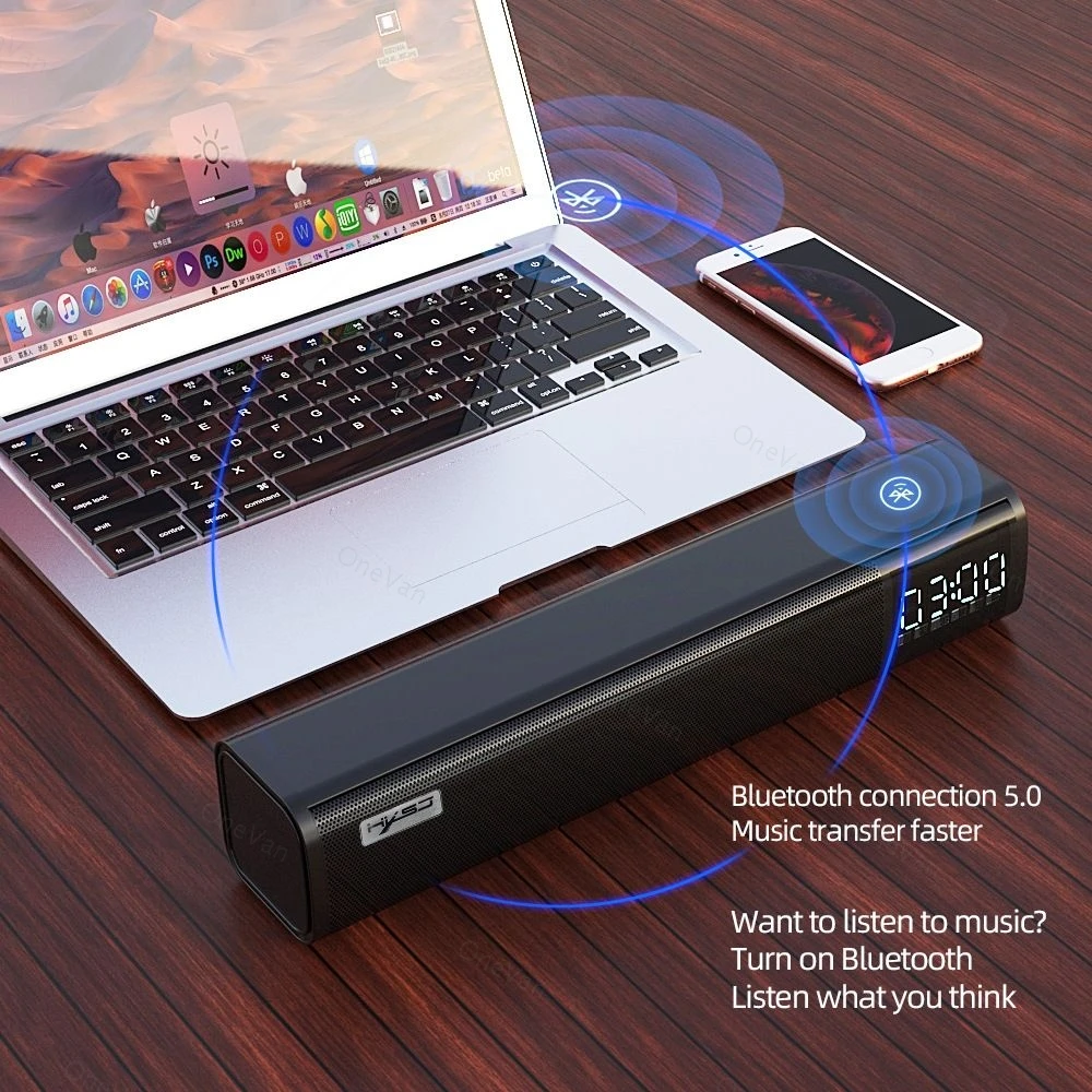 Новый беспроводной Bluetooth-Динамик Q2 звуковая панель Hi-Fi для компьютера мобильного
