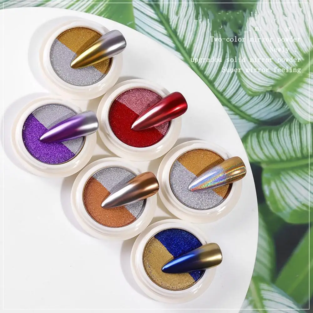 

Manicure Electroplated Magic Mirror Effect Powder Colorful Shimmering Powder Mirror Silver Nail Art Nail Glitter Pigment Dust