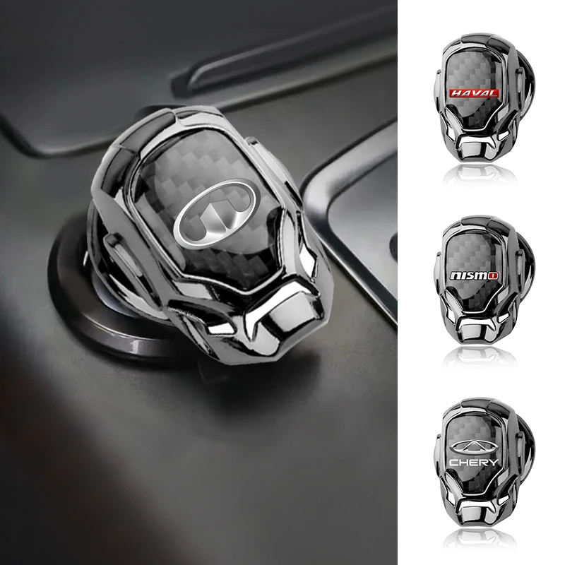 

Car Engine One Click Start Button Cover Interior Styling For Ford Mustang 2005 2006 2007 2008 2009 2016 GT Mach-E 2013 Escala