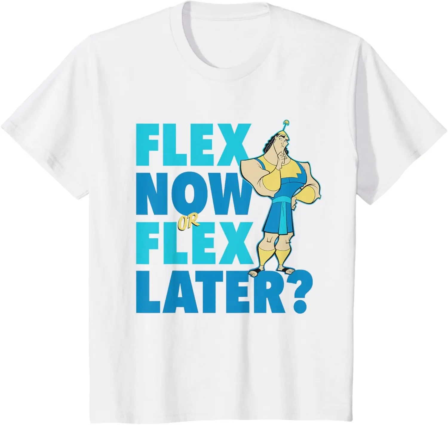 Фото Горячая модная футболка для тренировок Disney The Emperor's New Groove Kronk Flex, S-6XL, четыре сезона №5
